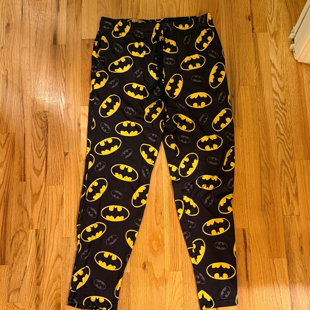 Batman Sleep Pants with Yellow and Black Logo